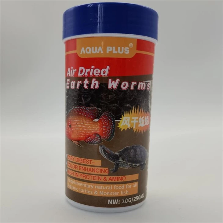 Air Dried Earthworms for fish